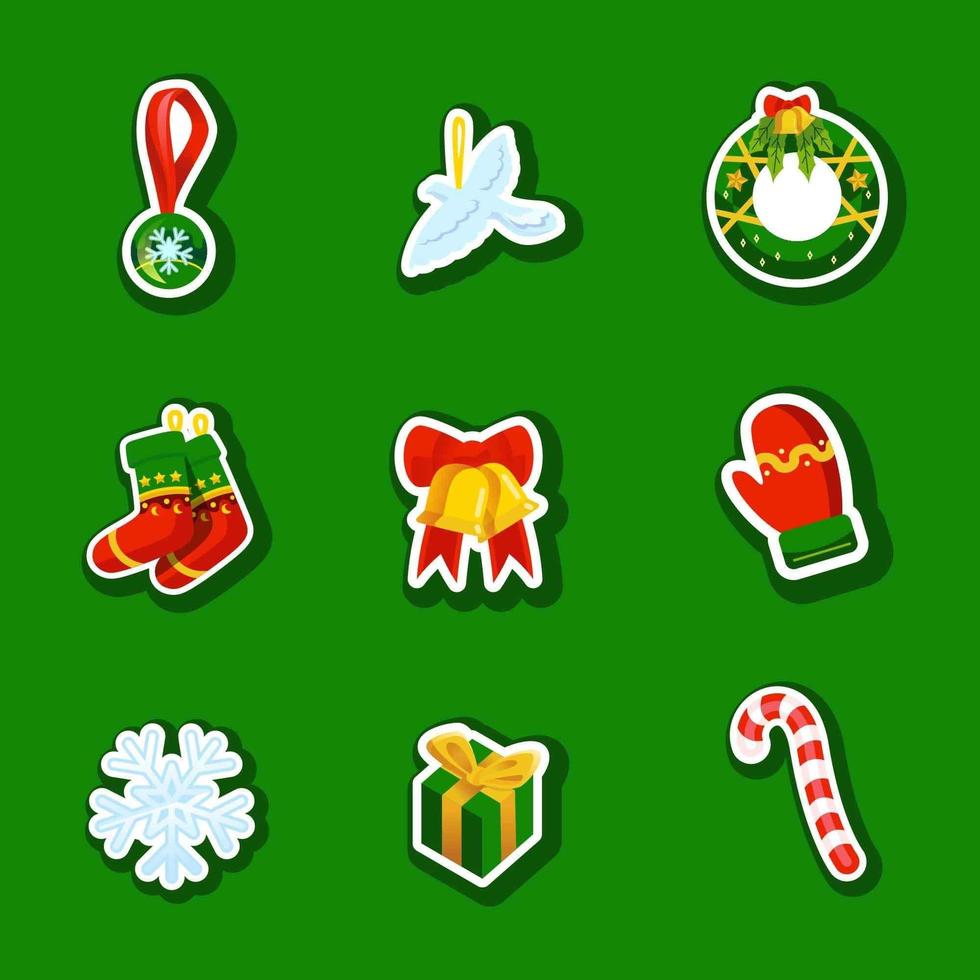 Weihnachtsartikel Icon Pack vektor