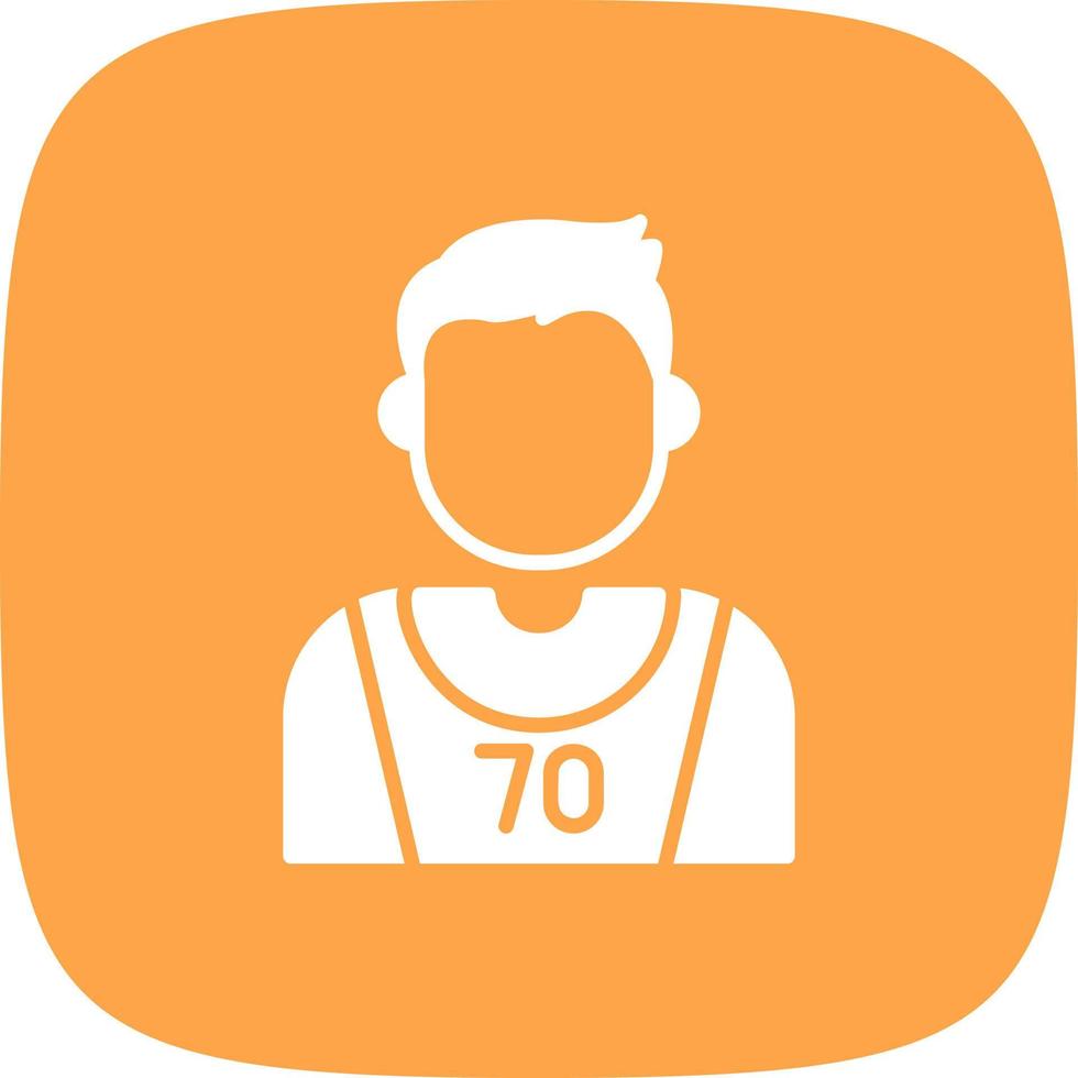 Basketballspieler kreatives Icon-Design vektor