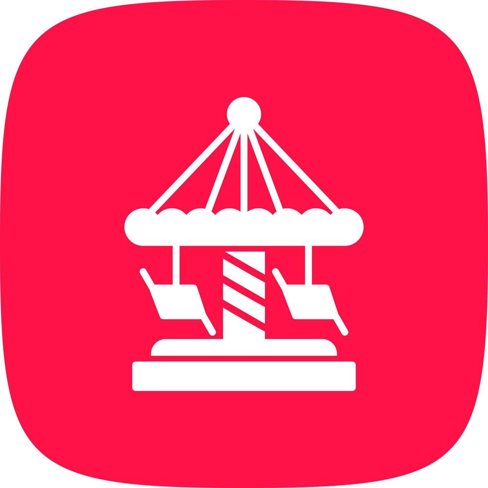 Merry Go Round kreatives Icon-Design vektor