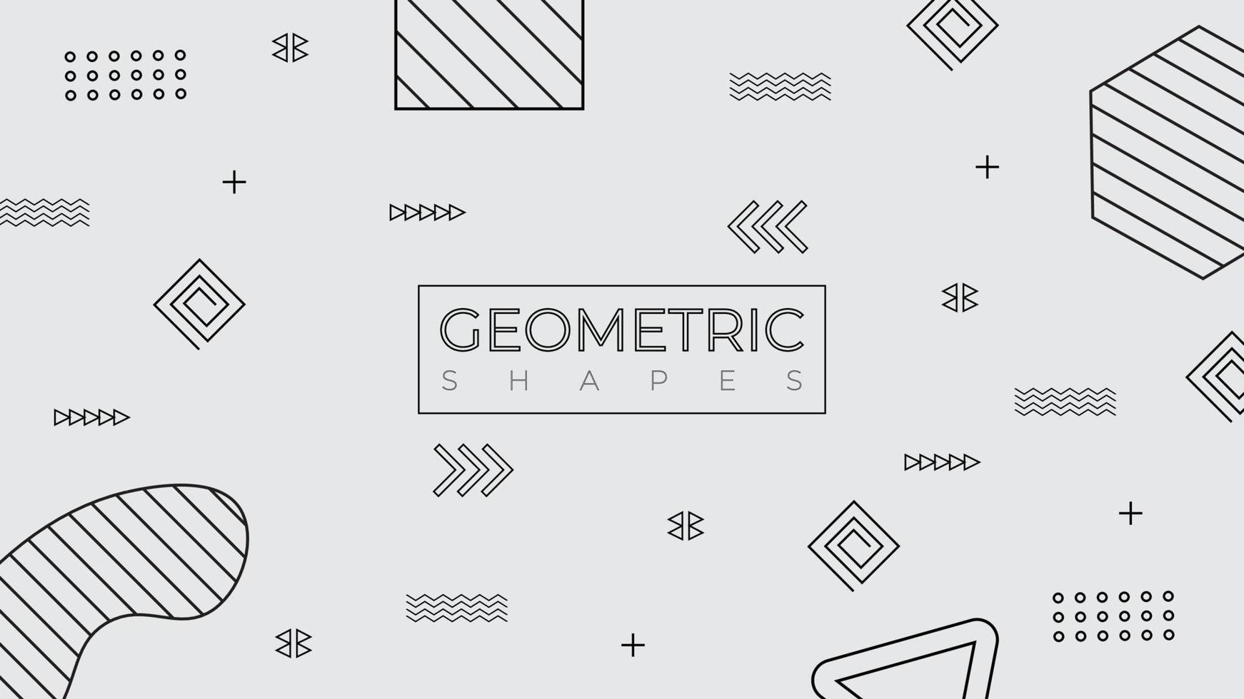 abstrakt geometrisk linje konst stil premie bakgrund omslag, Häftigt ljus omslag abstrakt former vektor mall.