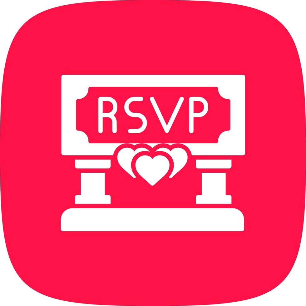 rsvp kreatives Icon-Design vektor