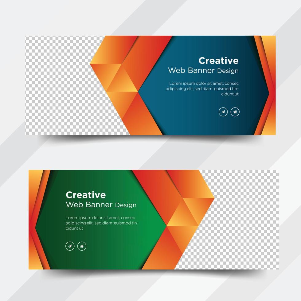 Web-Banner, Cover-Design für soziale Medien vektor