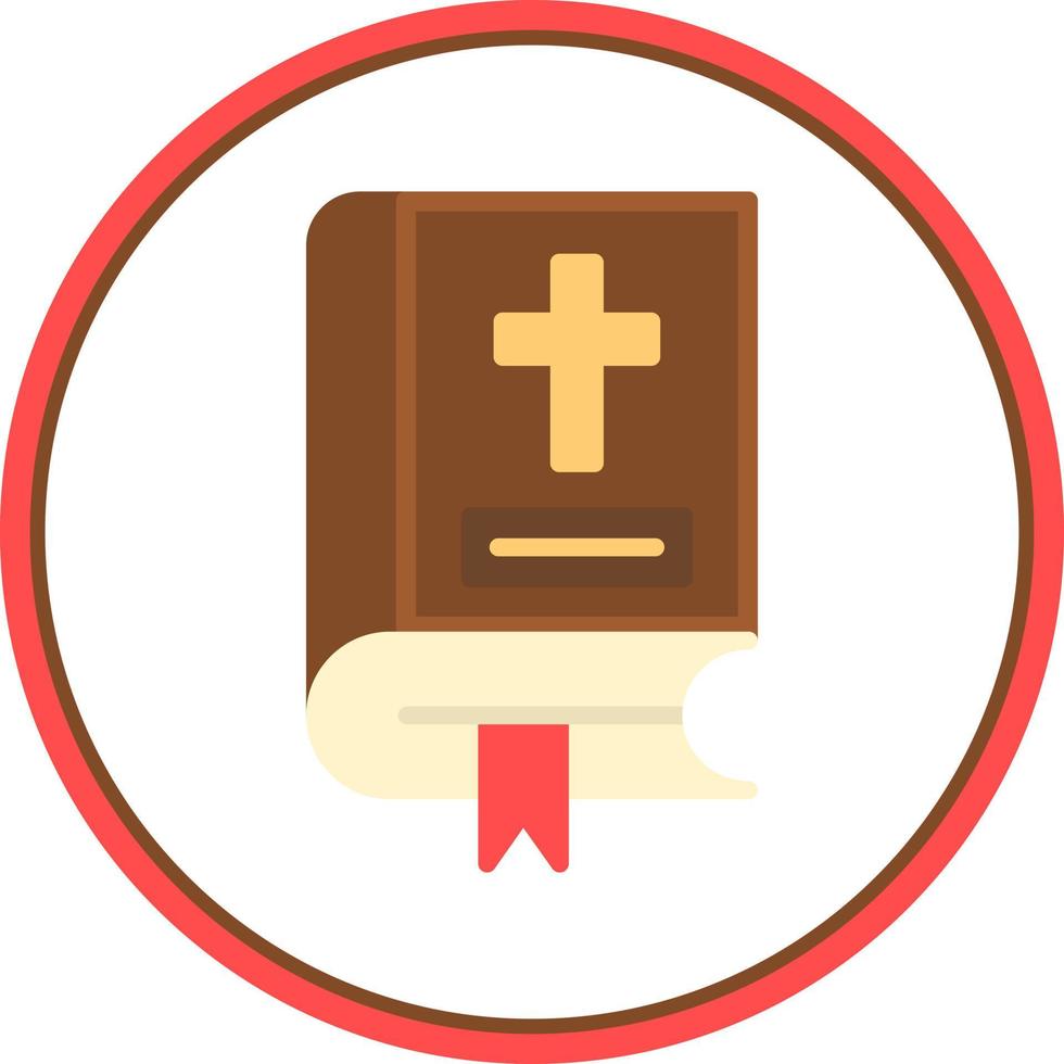 Bibel-Vektor-Icon-Design vektor