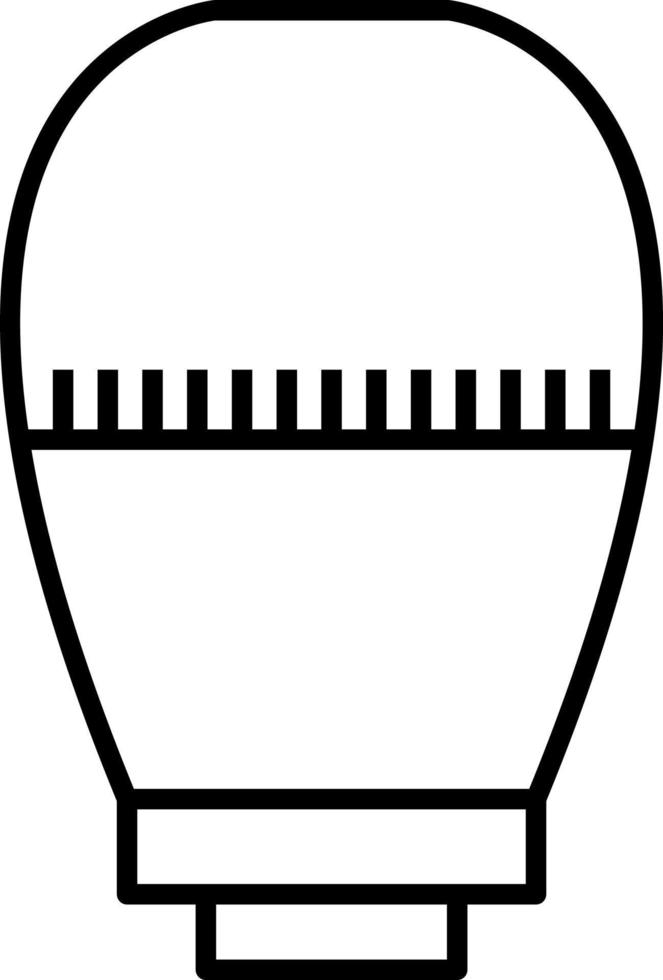 Symbol für die Thermostatkopfzeile vektor