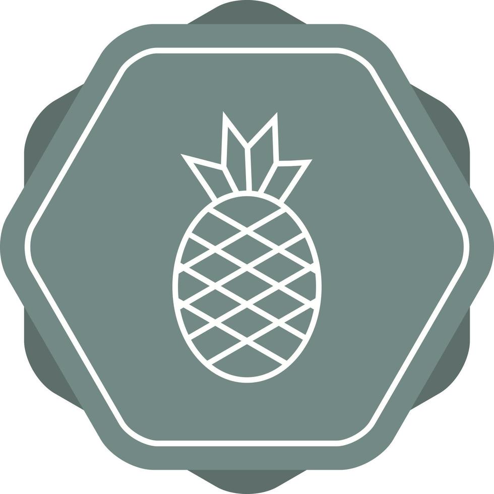 unik ananas vektor linje ikon