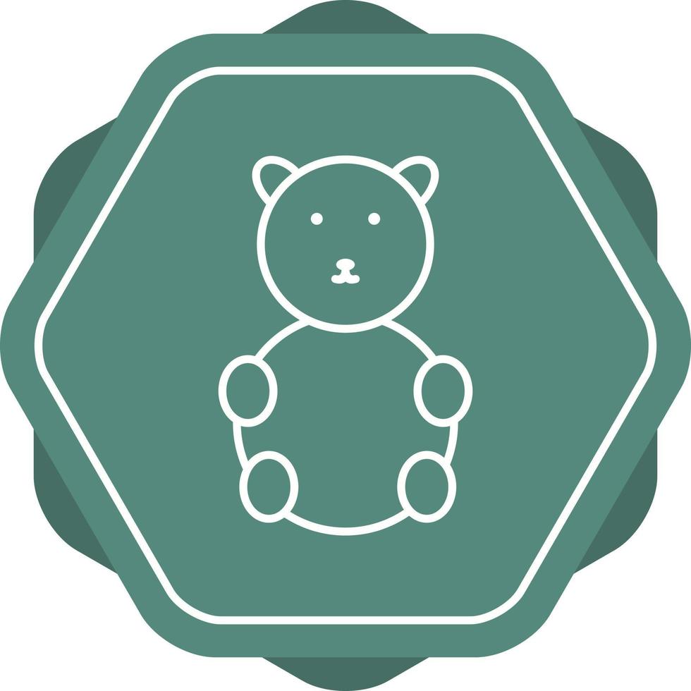 Einzigartiges Symbol für die Vektorlinie des Bären vektor