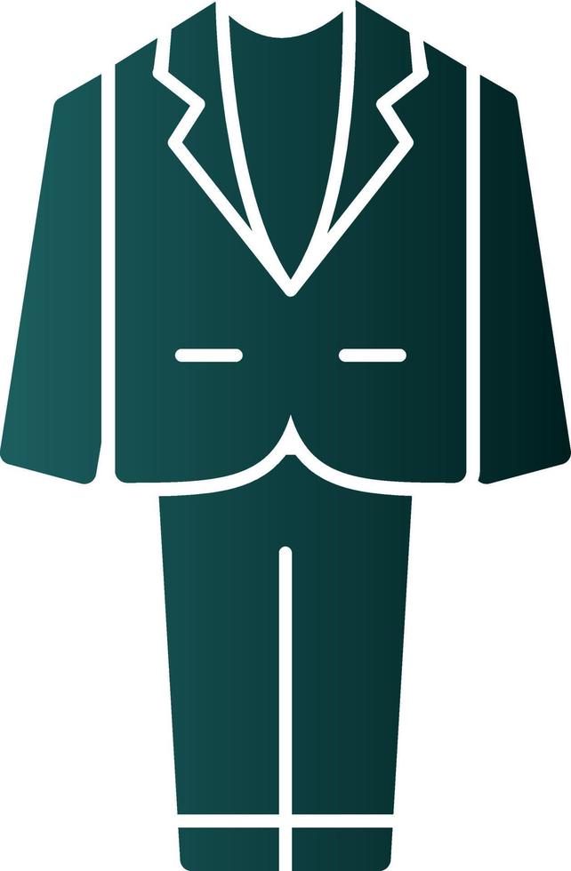 Hochzeit Männer Anzug Vektor-Icon-Design vektor