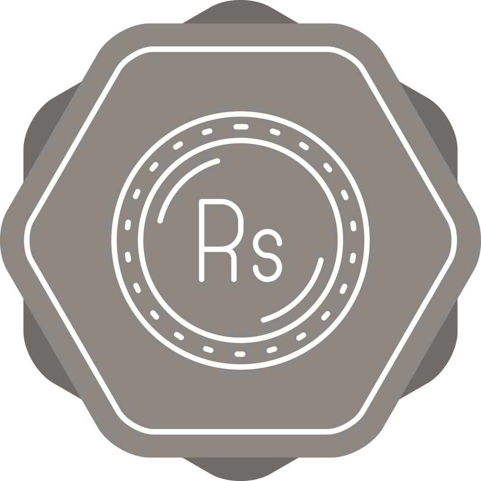 Rupie-Währungsvektorsymbol vektor