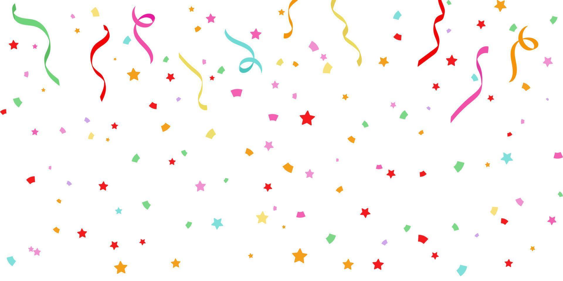 fest firande bakgrund med färgrik konfetti vektor