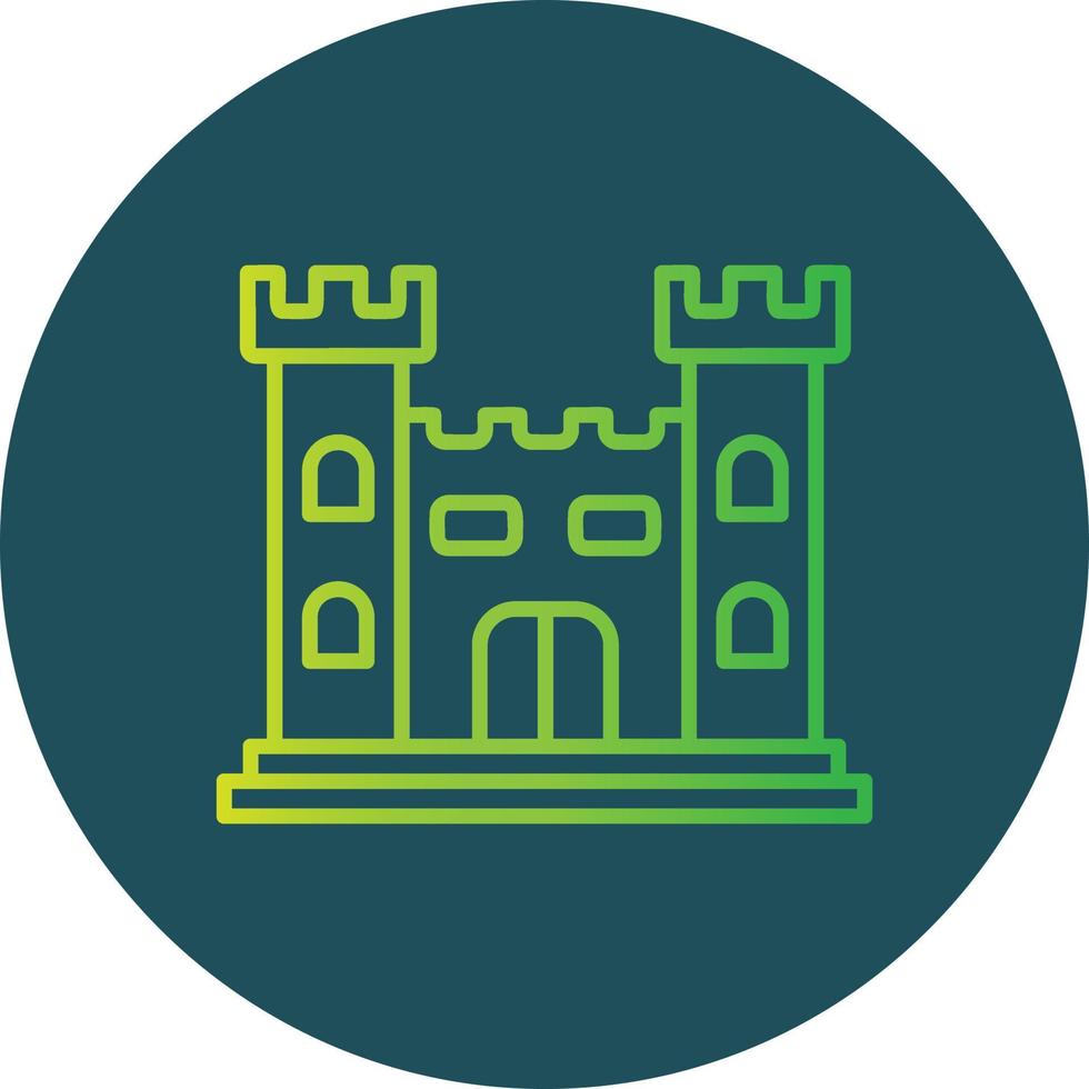 Schloss kreatives Icon-Design vektor