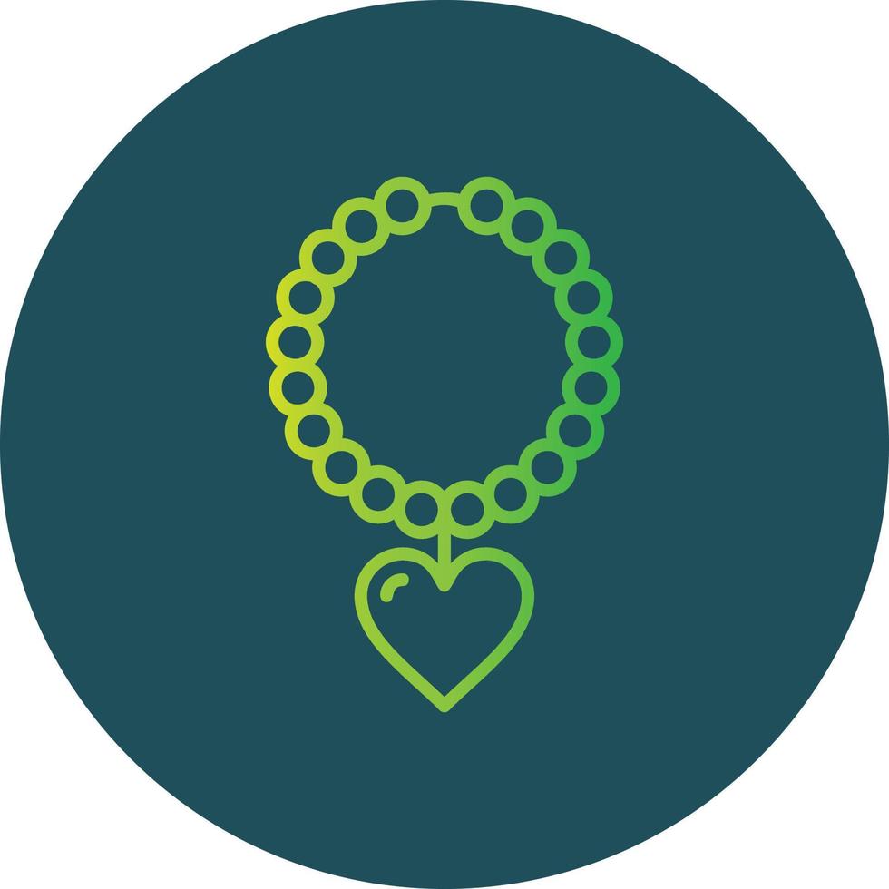 Perlenkette kreatives Icon-Design vektor