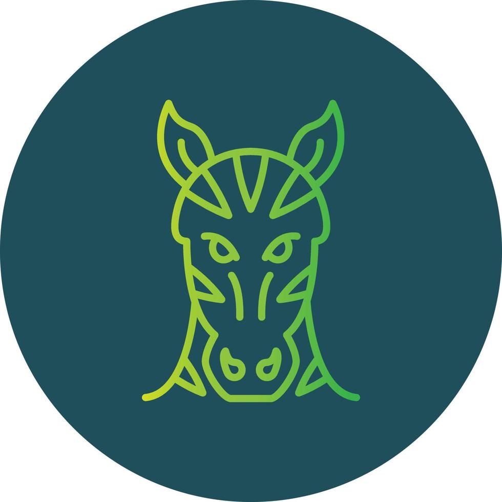 Zebra kreatives Icon-Design vektor