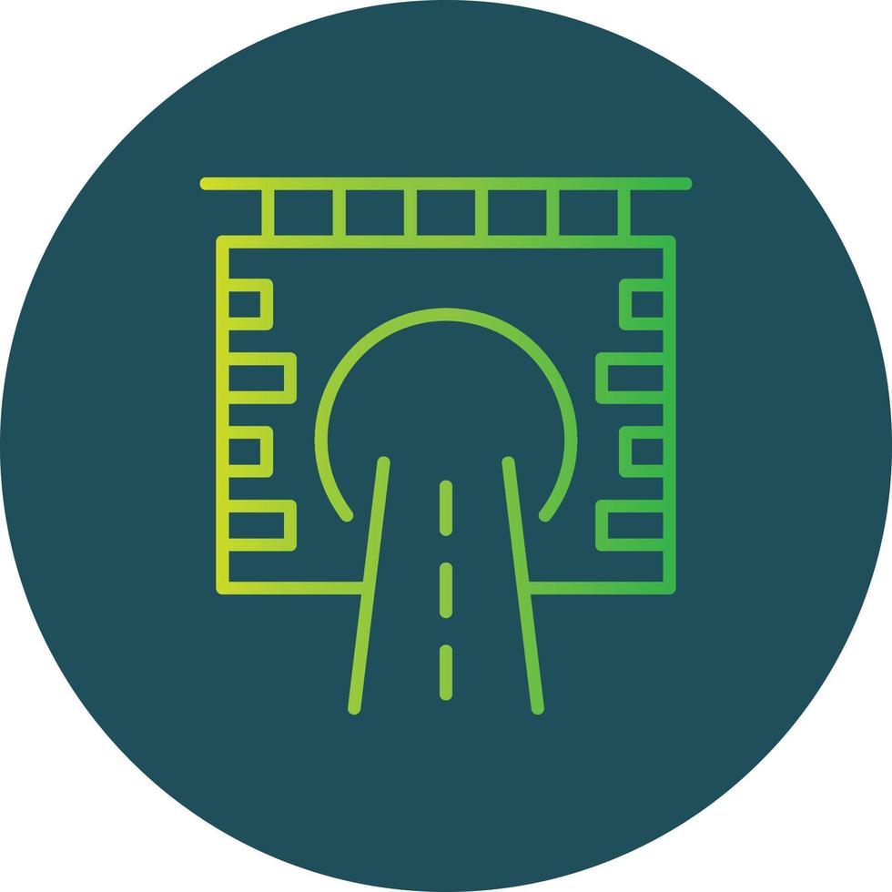 Tunnel kreatives Icon-Design vektor