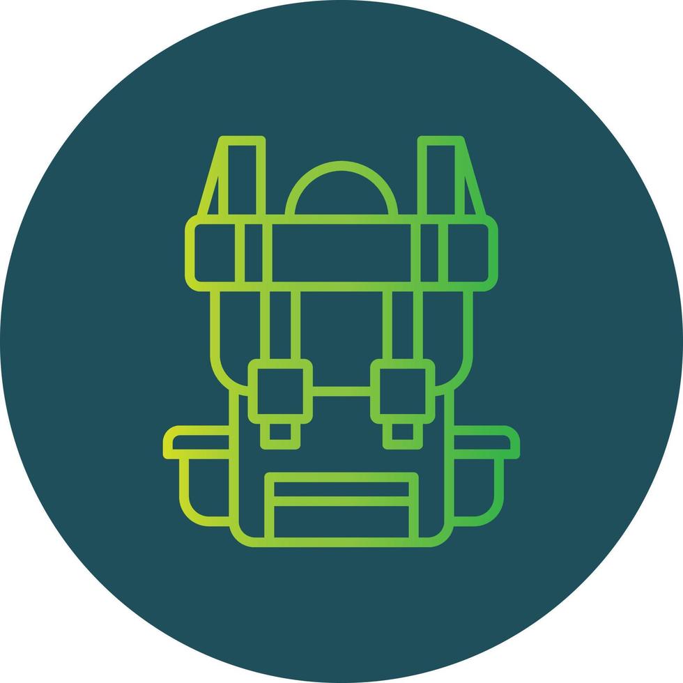 Rucksack kreatives Icon-Design vektor