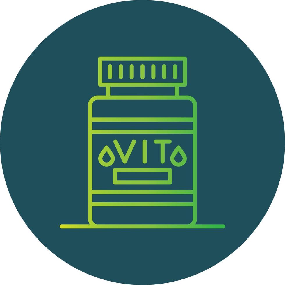 Vitamin kreatives Icon-Design vektor