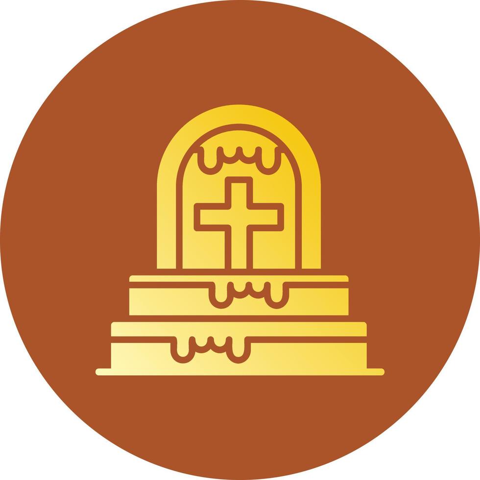 Friedhof kreatives Icon-Design vektor