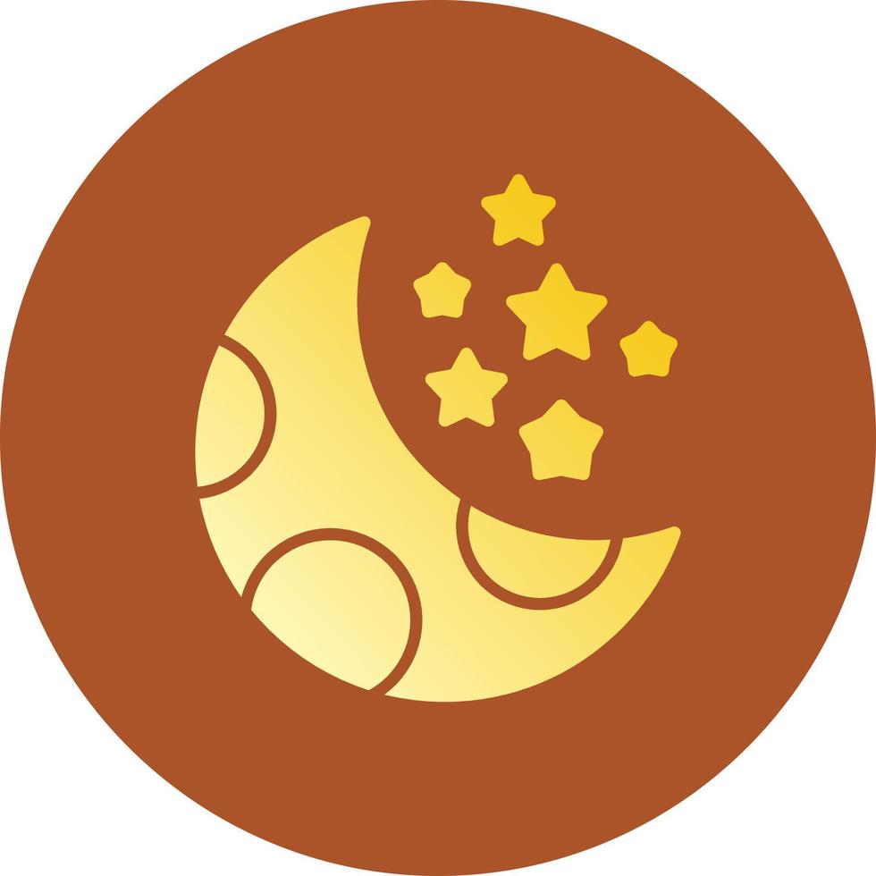 Mond kreatives Icon-Design vektor