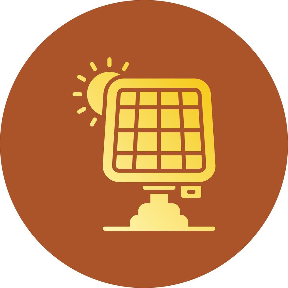 Solarpanel kreatives Icon-Design vektor