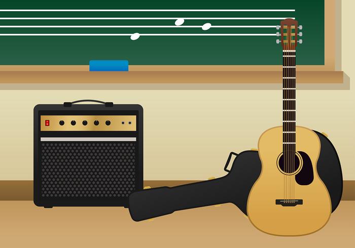 Musik klassrum Gratis Vector