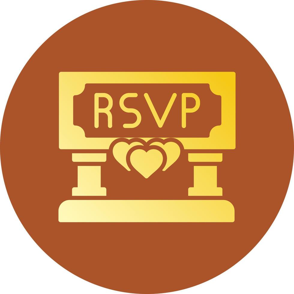 rsvp kreatives Icon-Design vektor