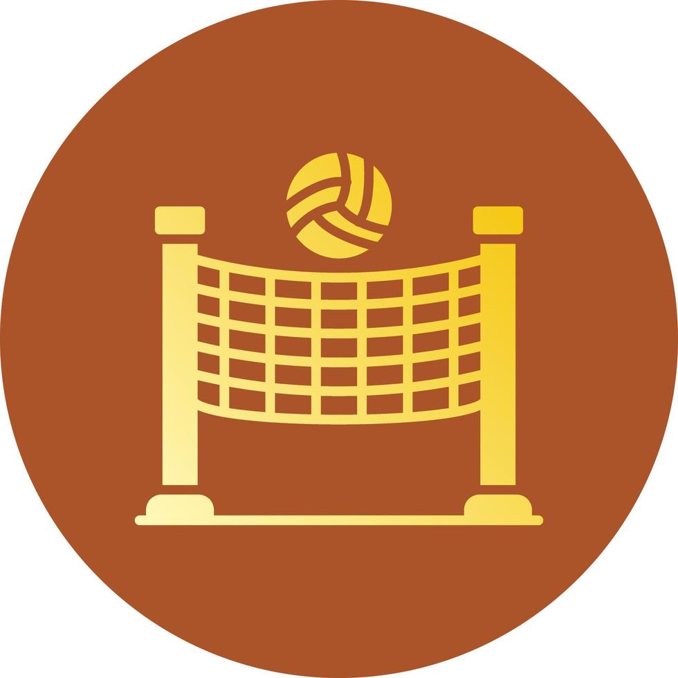 Volleyball kreatives Icon-Design vektor