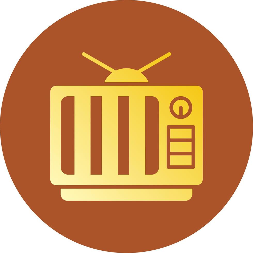 TV-kreatives Icon-Design vektor