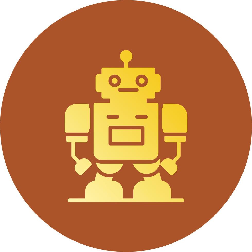 Roboter kreatives Icon-Design vektor