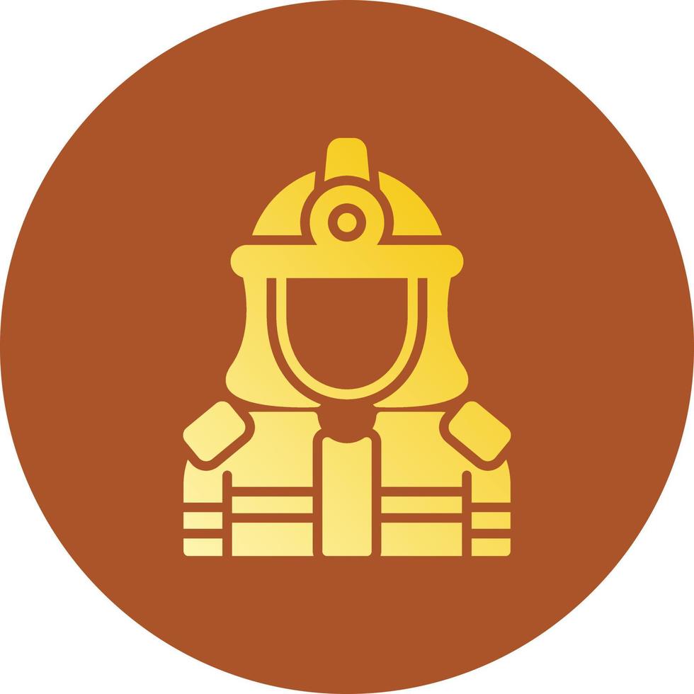 Feuerwehrmann kreatives Icon-Design vektor