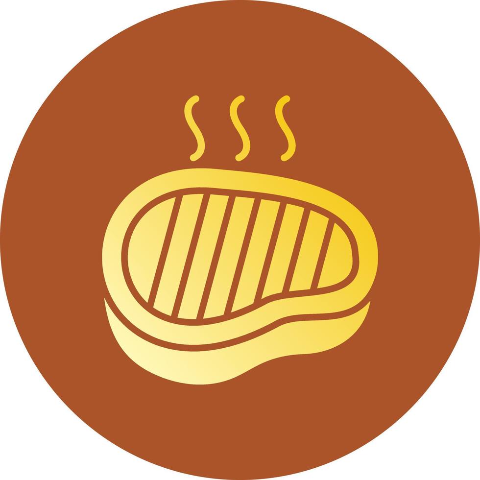 Steak kreatives Icon-Design vektor