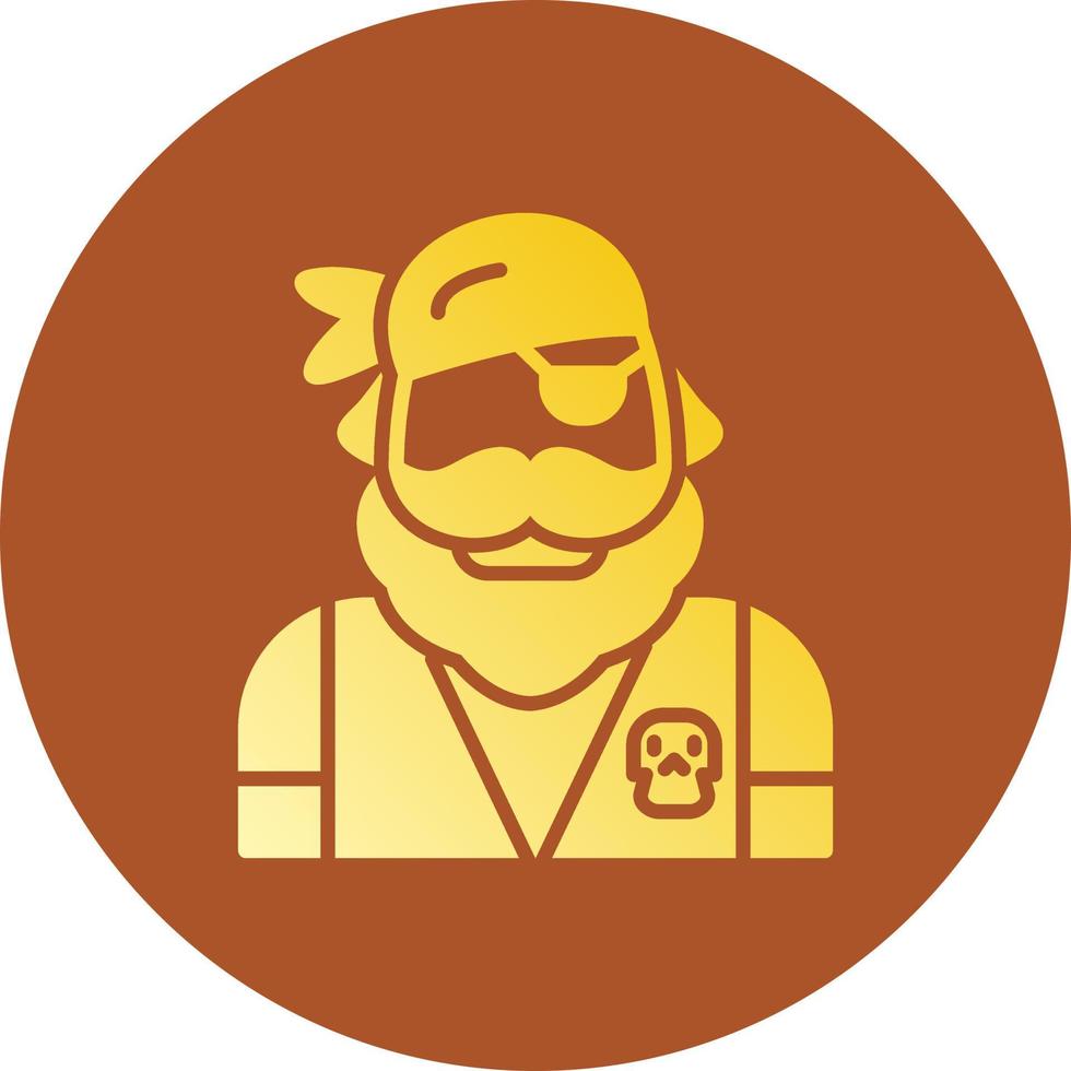 Piraten kreatives Icon-Design vektor