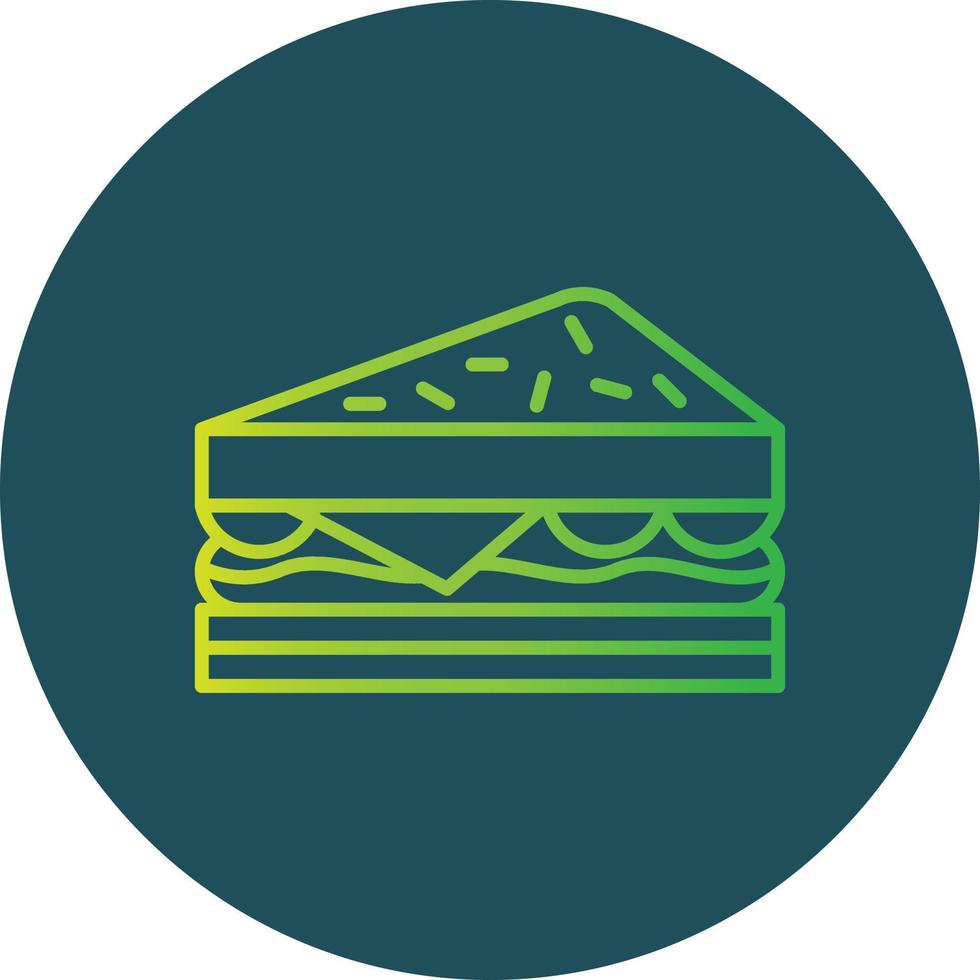 Sandwich kreatives Icon-Design vektor