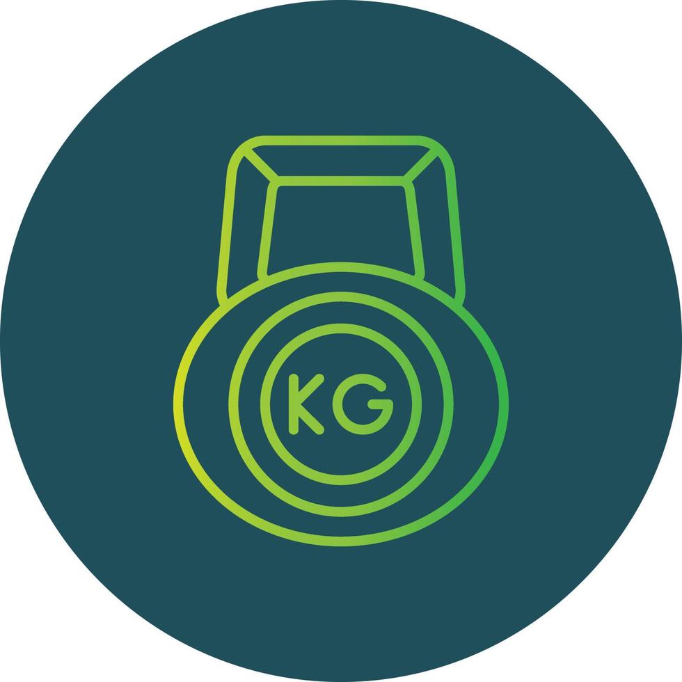 Kettlebell kreatives Icon-Design vektor