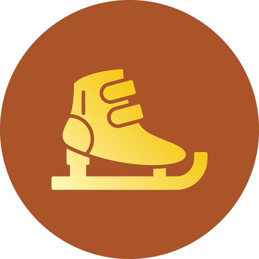 Schlittschuhe kreatives Icon-Design vektor