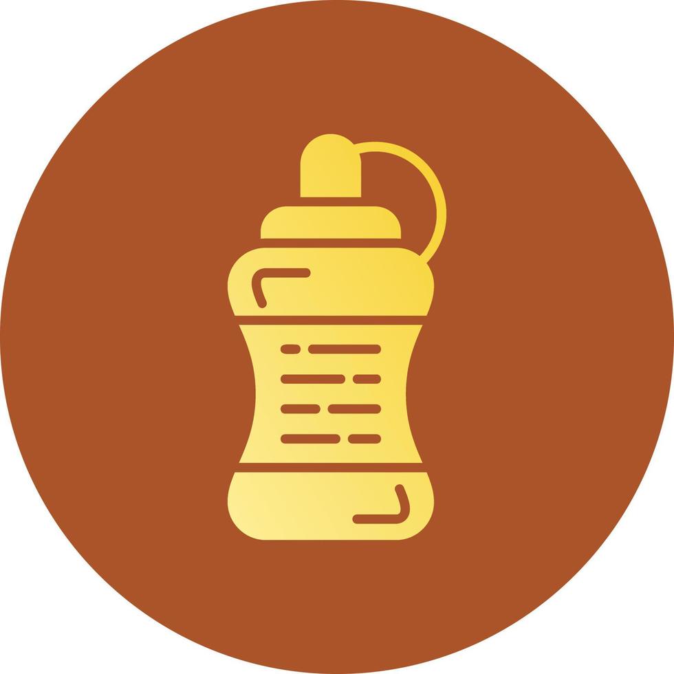 Wasserflasche kreatives Icon-Design vektor