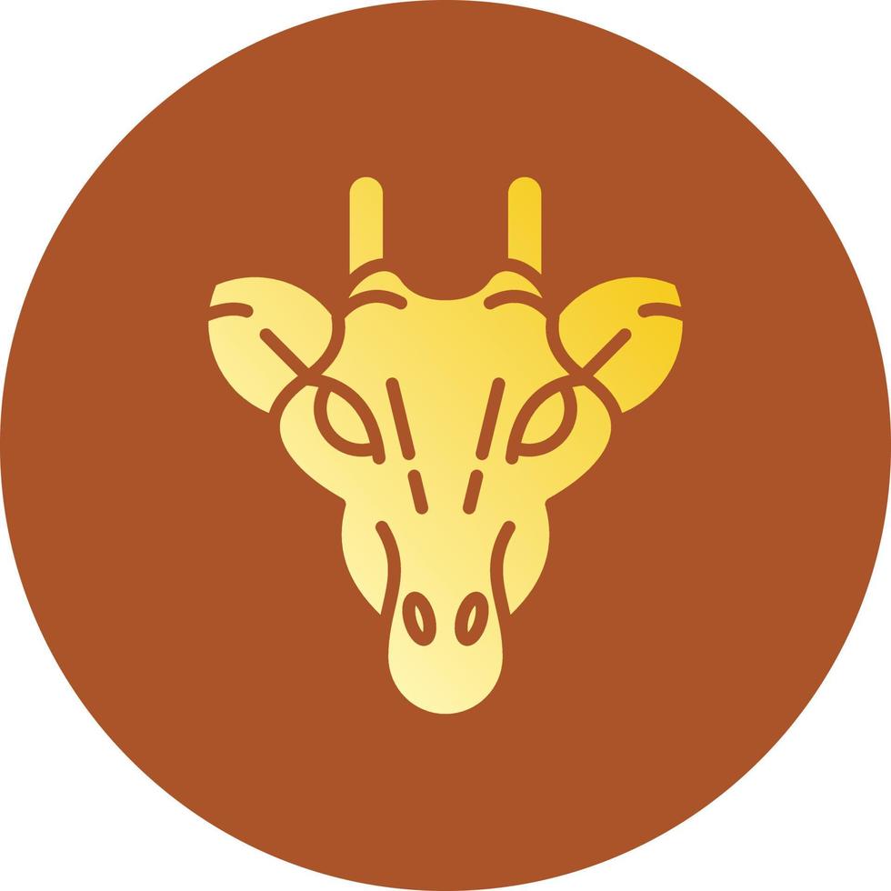 Giraffe kreatives Icon-Design vektor