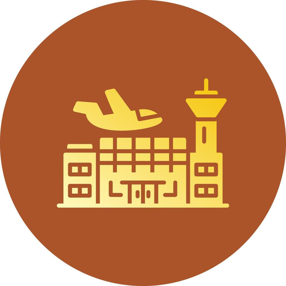 Flughafen kreatives Icon-Design vektor