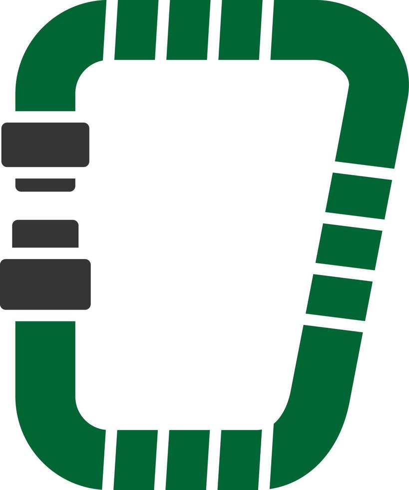 Karabiner kreatives Icon-Design vektor