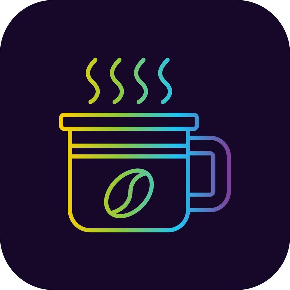 Kaffee kreatives Icon-Design vektor