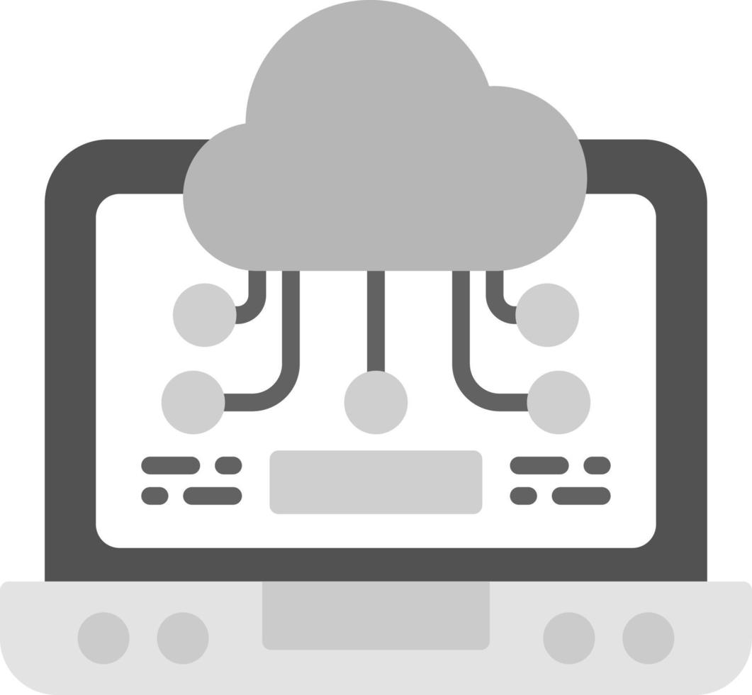 Cloud-Service kreatives Icon-Design vektor