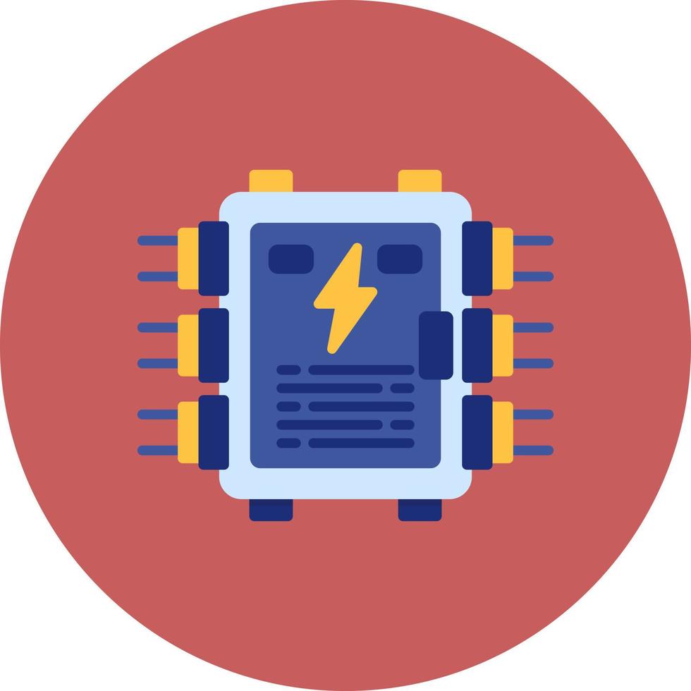 elektrisk panel kreativ ikon design vektor