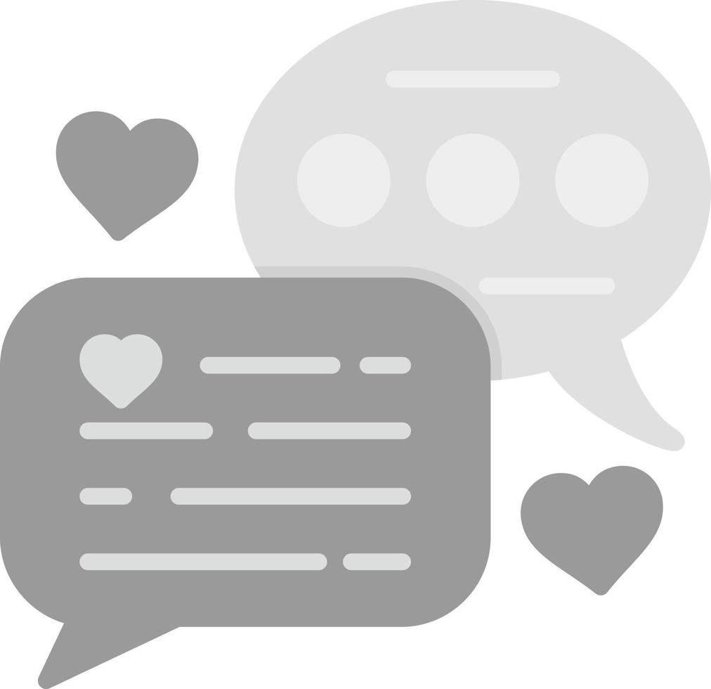 liebe Chat kreatives Icon-Design vektor