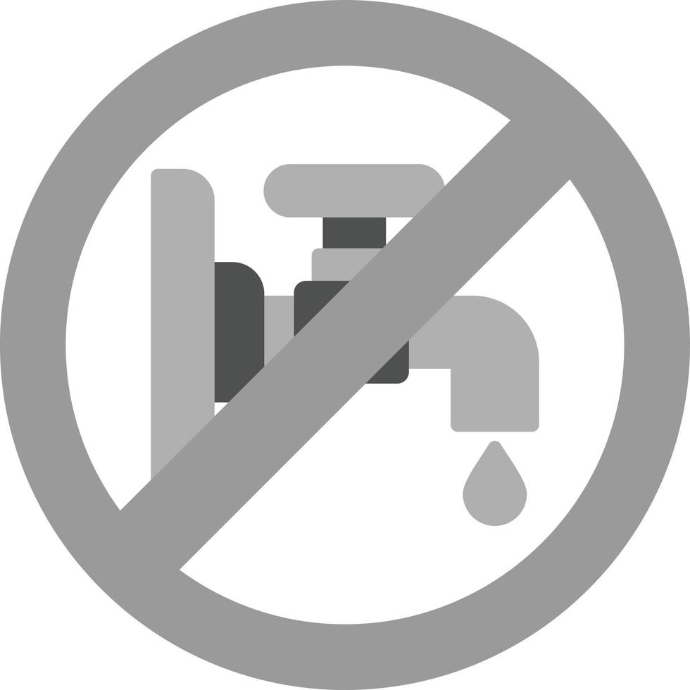 Verschwenden Sie kein kreatives Icon-Design mit Wasser vektor