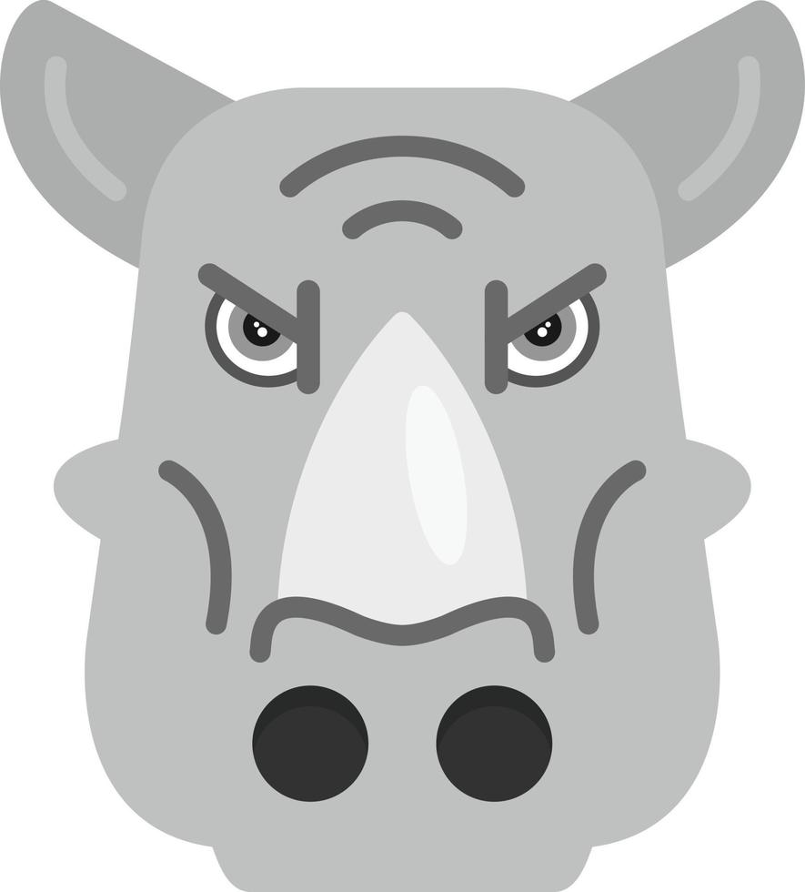 Nashorn kreatives Icon-Design vektor