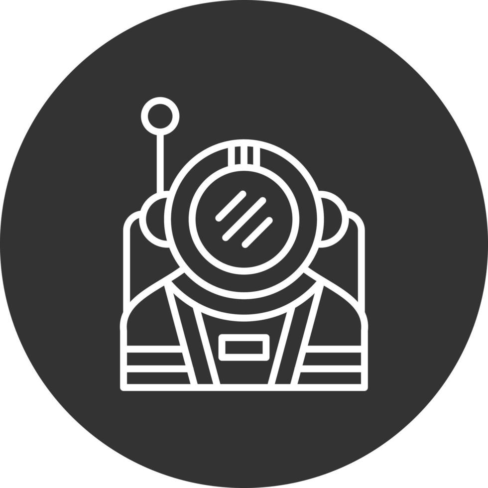 kreatives Icon-Design des Astronauten vektor