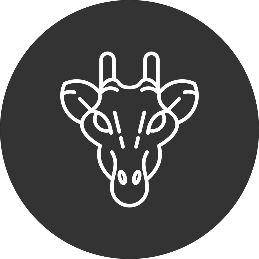 Giraffe kreatives Icon-Design vektor