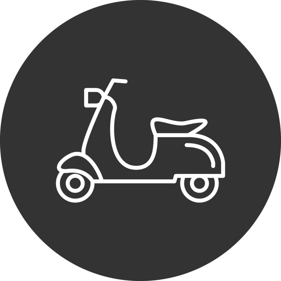 Scooter kreatives Icon-Design vektor