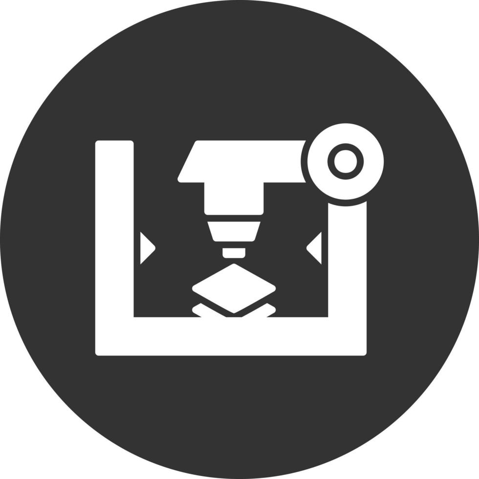 3D-Drucker kreatives Icon-Design vektor