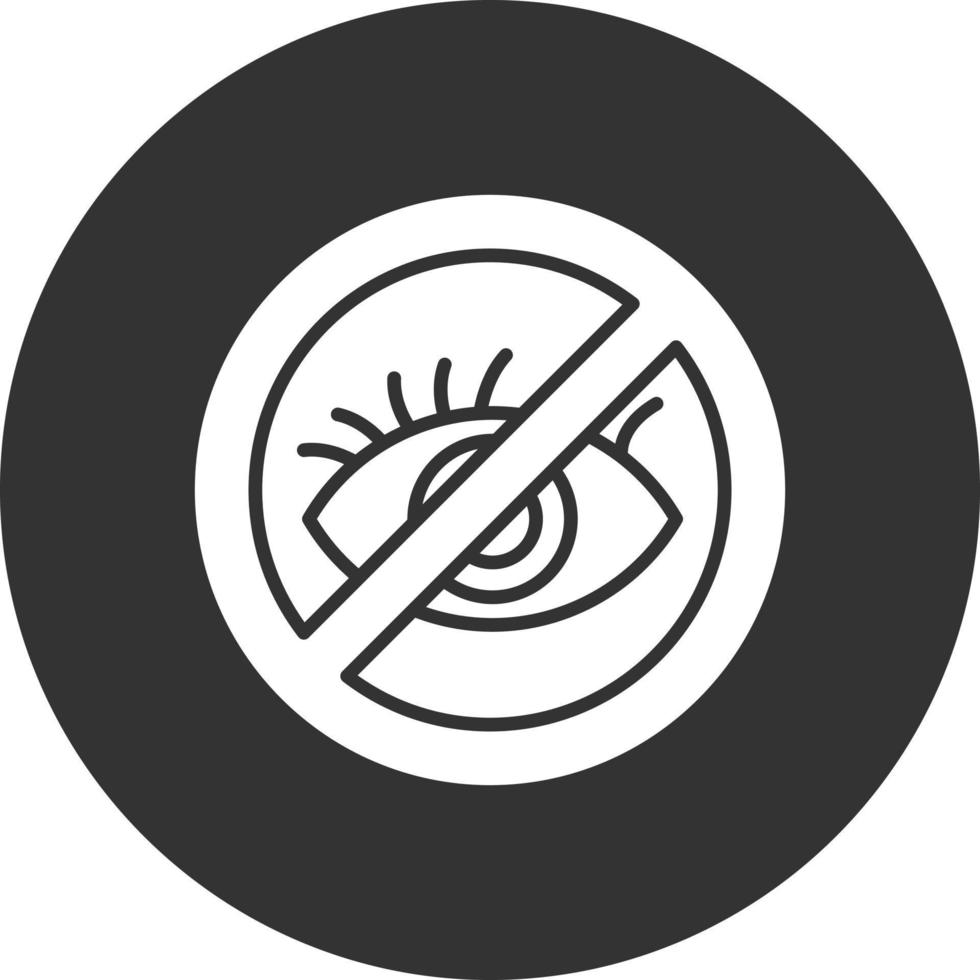 Blindheit kreatives Icon-Design vektor