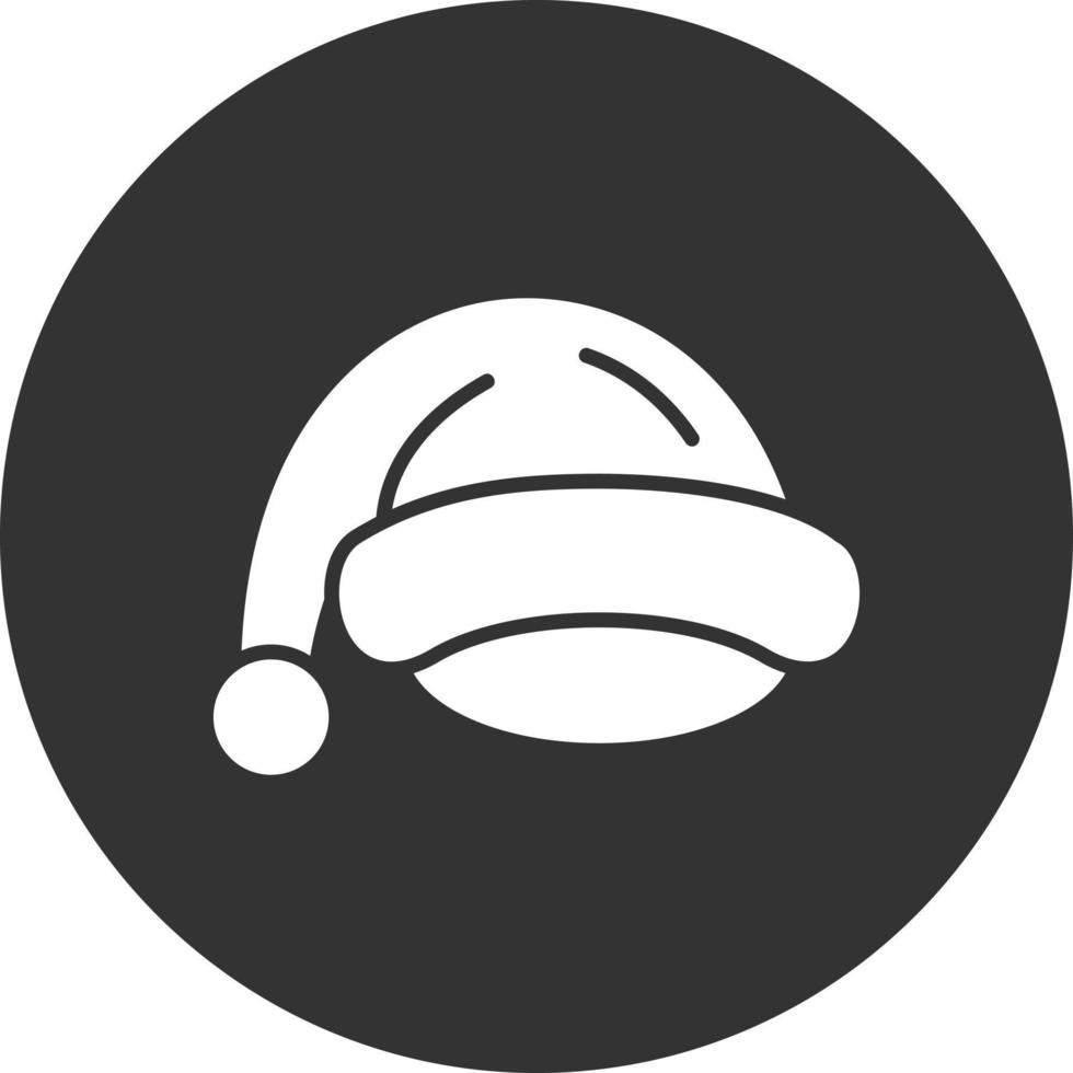 Weihnachtsmütze kreatives Icon-Design vektor