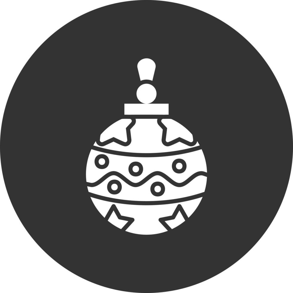 Christbaumkugel kreatives Icon-Design vektor